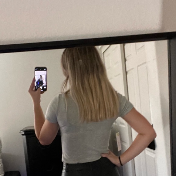 Tied Grey Going-Out Top - Picture 3 of 4